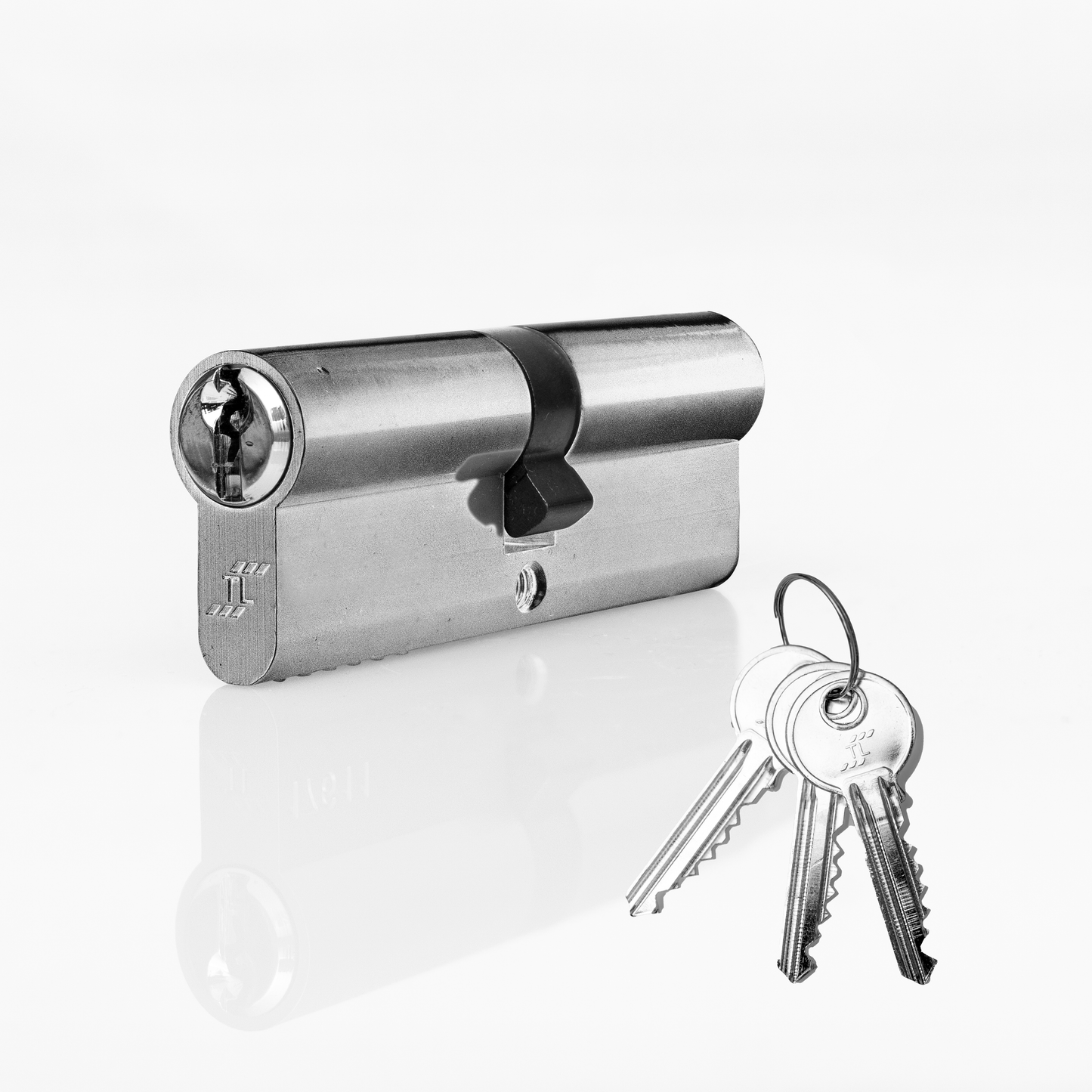 SIZAH Euro Cylinder Door Lock Barrel Polished Chrome